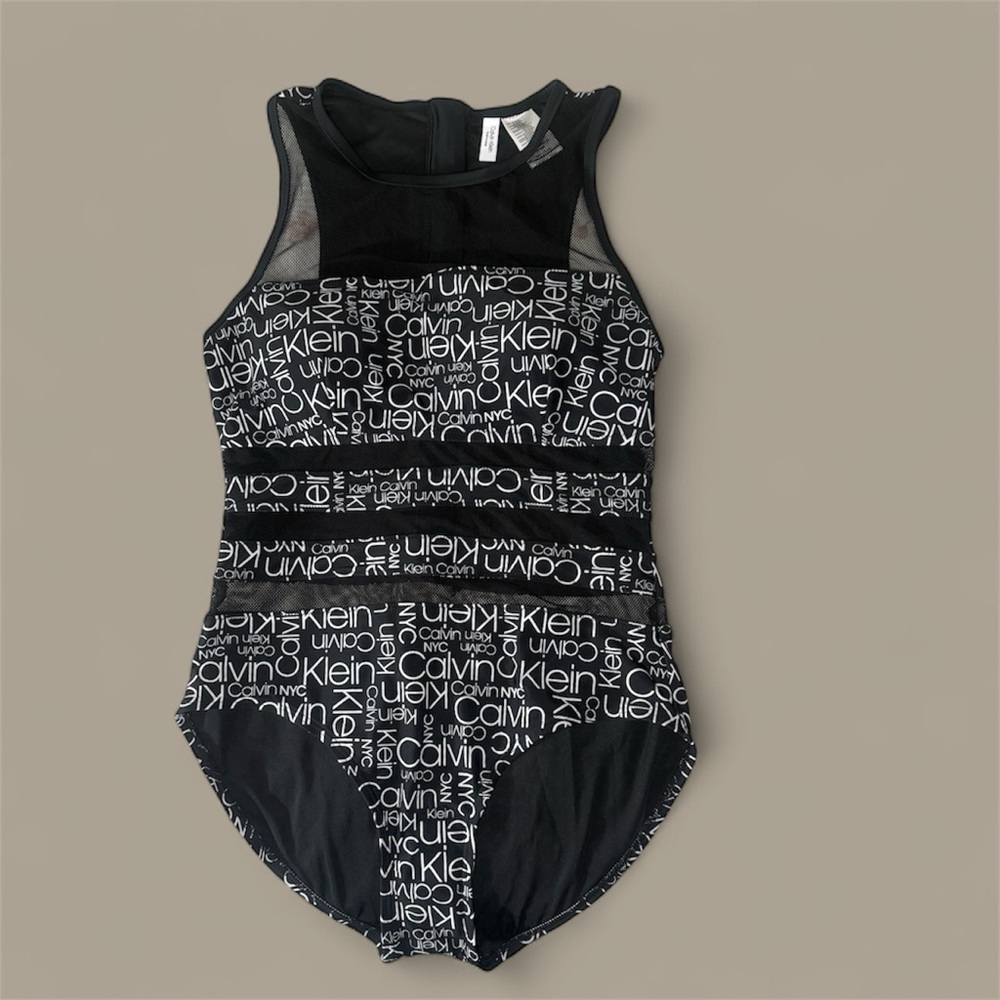 Calvin Klein women Black and White Bodysuit